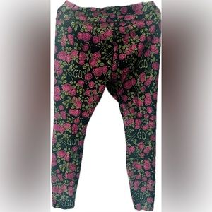 Pact organic cotten XL flower print “ Grateful Dead” leggings.